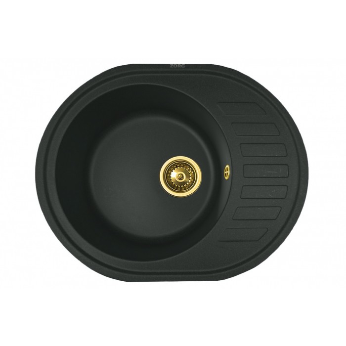 Zorg GR 620 Black Bronze Мойка кухонная овальная Zorg  - Вид №1