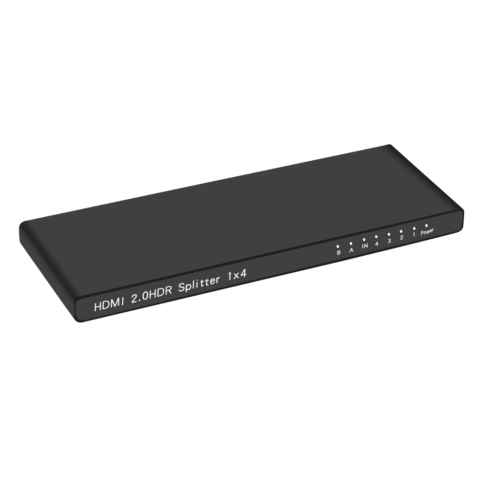 GL-VK4 разветвитель hdmi v2.0, 1x4, 4kx2k, ультратонкий корпус, серия greenline, Greenconnect Santreyd  - Вид №1