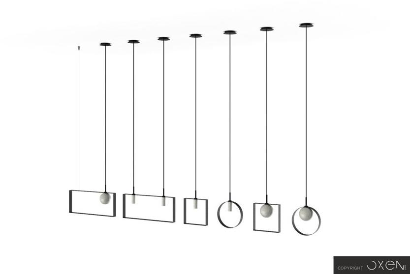 NEXO LUCE Металлический светодиодный подвесной светильник Oxen pendant lamp 7101a0-a8 - Вид №14