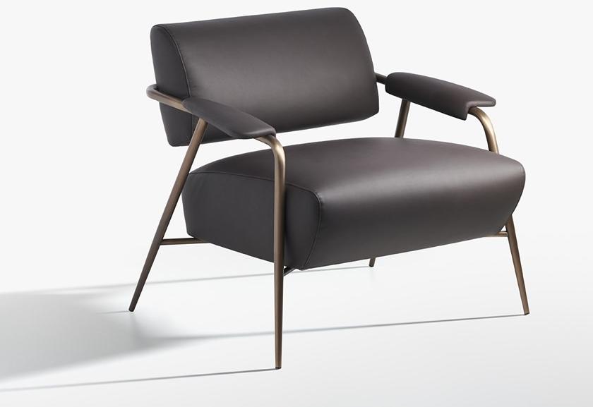 Potocco Кожаное кресло с подлокотниками Stay 909/pl - Вид №1