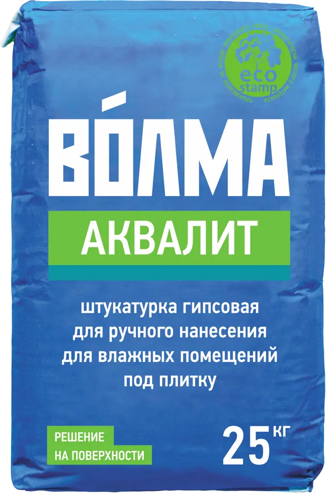 ВОЛМА Аквалит - влагостойкая гипсовая штукатурка для помещений с повышенной влажностью 82116434