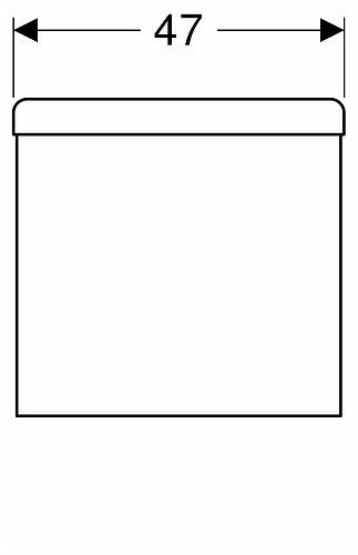 9670021001 IDO Glow шкаф высокий, с двумя дверцами, 460 мм, белый - Вид №5