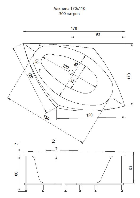 ФР-00002351 Ванна Акватика Альпина Santreyd - Вид №1
