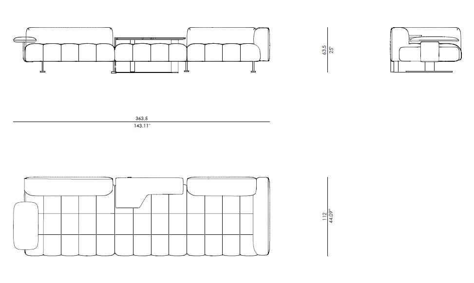 Модульный тканевый диван Enne OASIS ARCH-00055275 - Вид №6