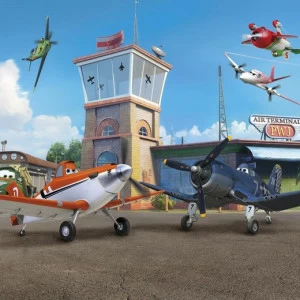 8-469-Planes-Terminal Фотообои Komar Disney 2.54х3.68 м