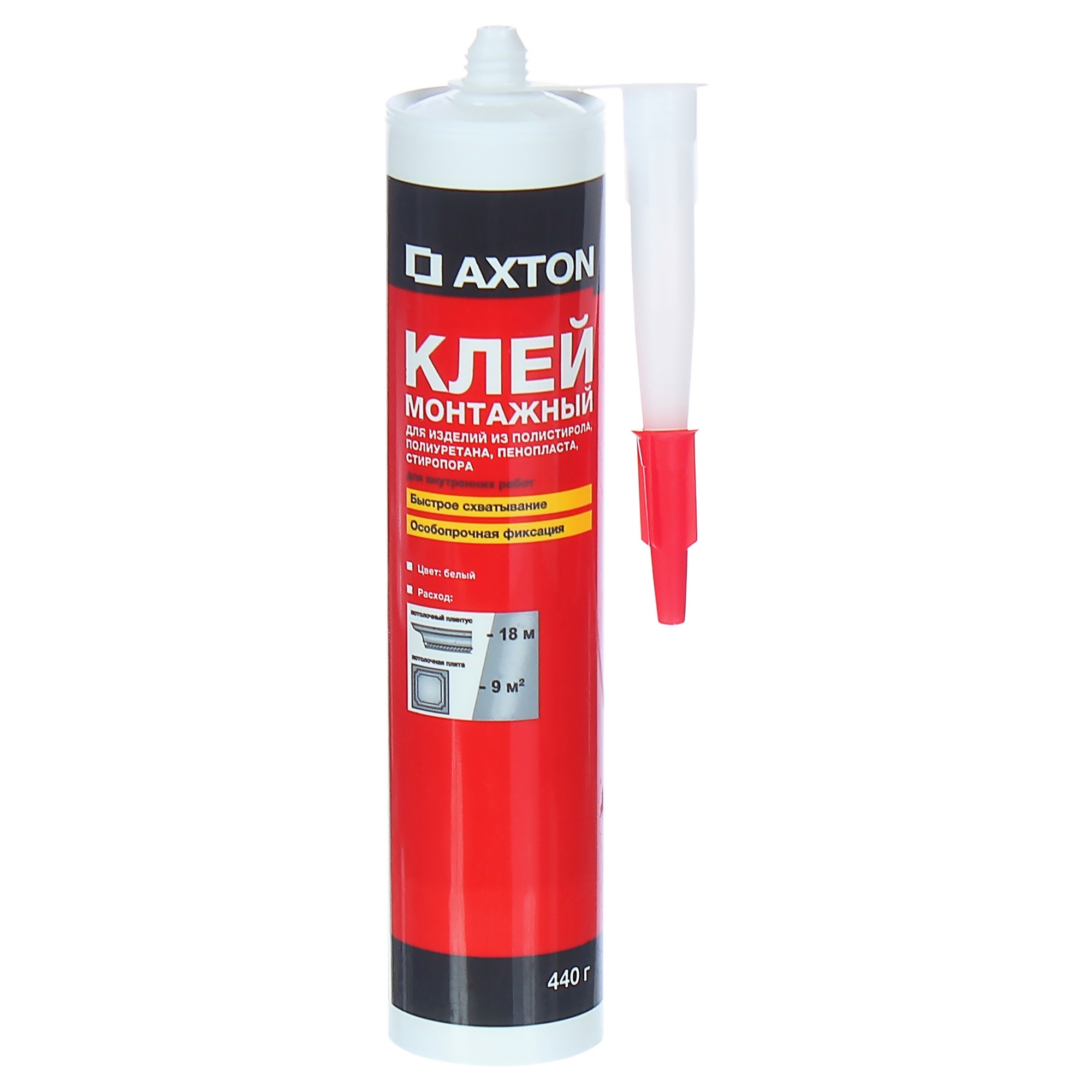 82035943 Клей монтажный особопрочный 0.44 кг в картридже STLM-0018038 AXTON 