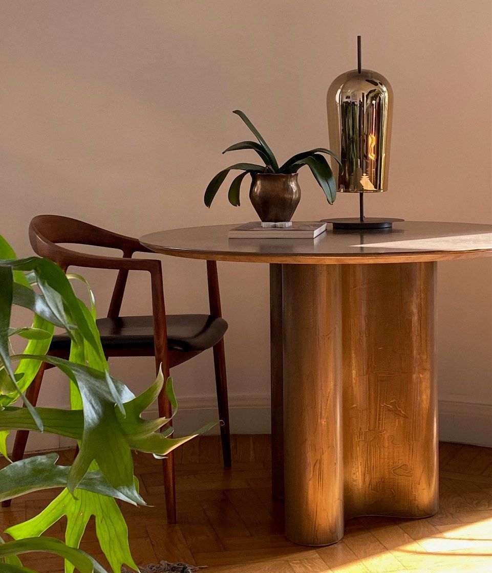 Круглый бронзовый обеденный стол mg12 Giorgia ARCH-00128206 - Вид №3