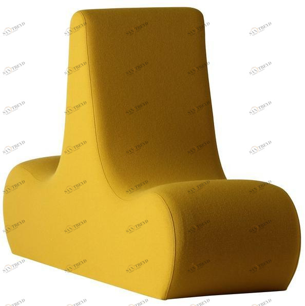 Verpan Мягкое кресло из ткани с высокой спинкой Welle sun-id-1463564