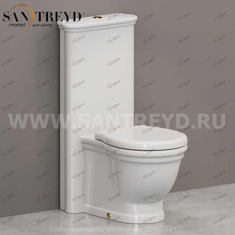 PA137PA025BA018OR Компакт унитаз с бачком Белый Ceramica Globo PAESTUM Италия