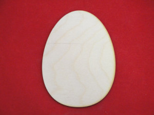 12225 Заготовка для декорирования Деревянная заготовка ЯЙЦО 2 9.6х13 см Полноцвет