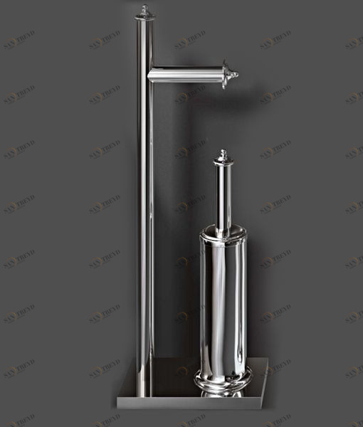 Il Tempo Del Стойка с ершиком и бумагодержателем Termoarredo Accessori AC2638 Arredo TERMOARREDOACCESSORIAC2638ARREDO