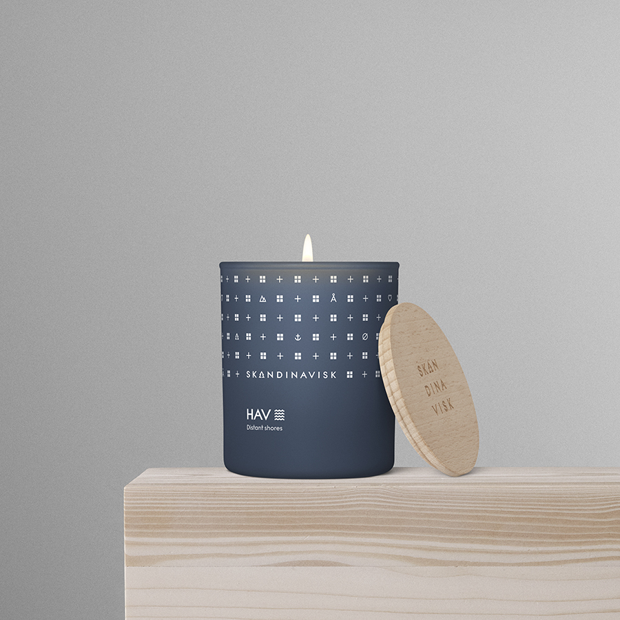 SK20104 Свеча ароматическая hav с крышкой, 200 г (новая) S K A N D I N A V I S K  - Вид №1