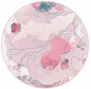 YO2 Круглый коврик с рисунком из полиамида Digest trims