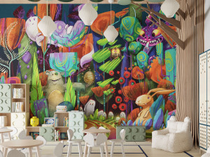 Цифровые печатные обои для детей