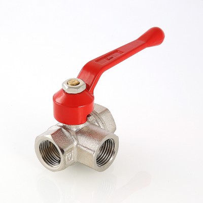 VT.361.N.05 Кран шаровой трехходовой, тип T Valtec 3/4"  - Вид №7