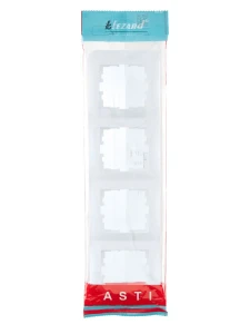 ASTI Рамка 4-ая вертикальная б/вст белая