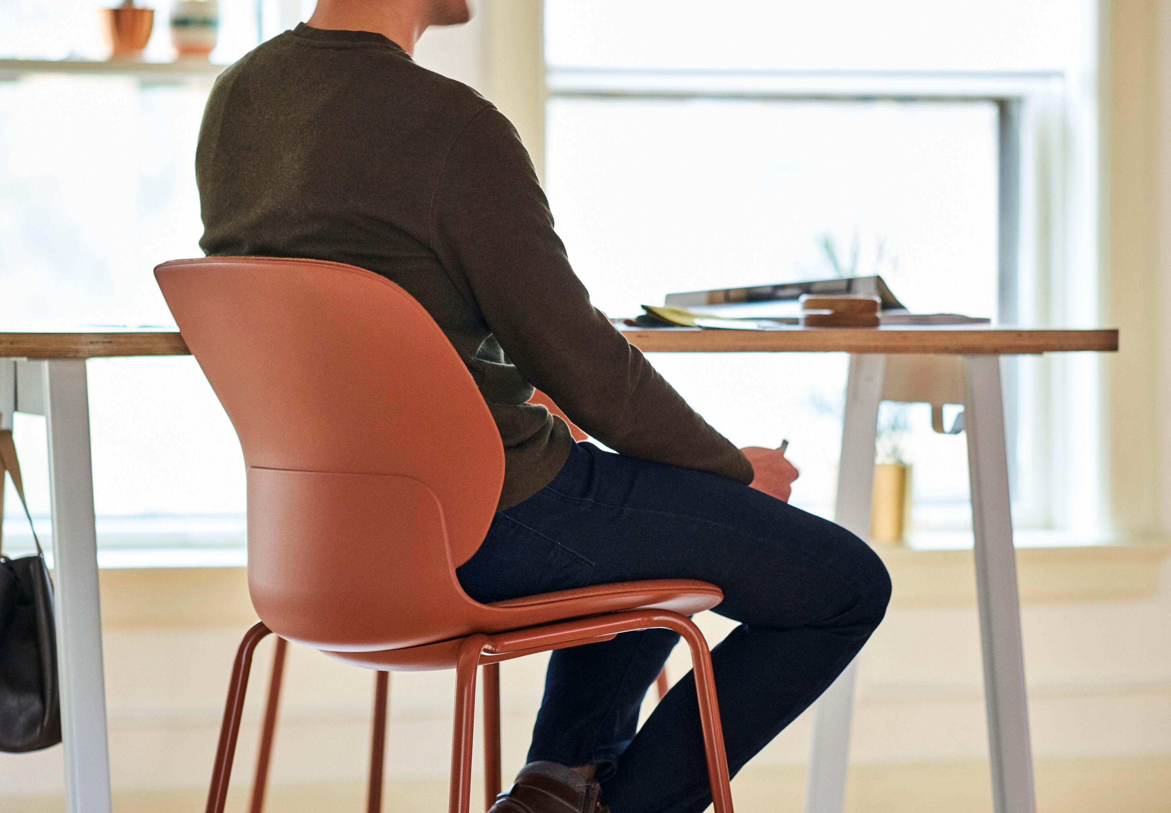 Рециркулированный материал офисный стул с колесами Haworth ARCH-00039109 - Вид №2