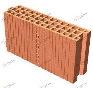 T2D Блок перегородок из кирпича Poroton® tramezze M45