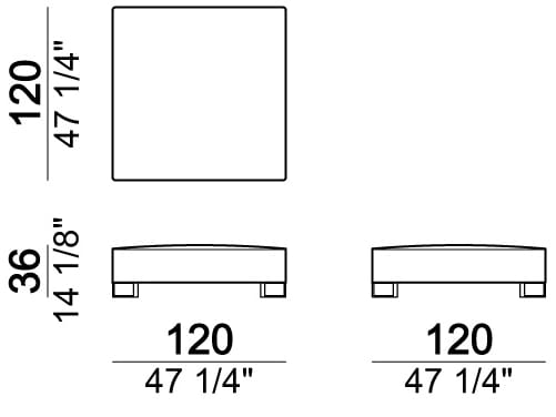 Секционный диван из ткани Arketipo ARCH-00144959 - Вид №15