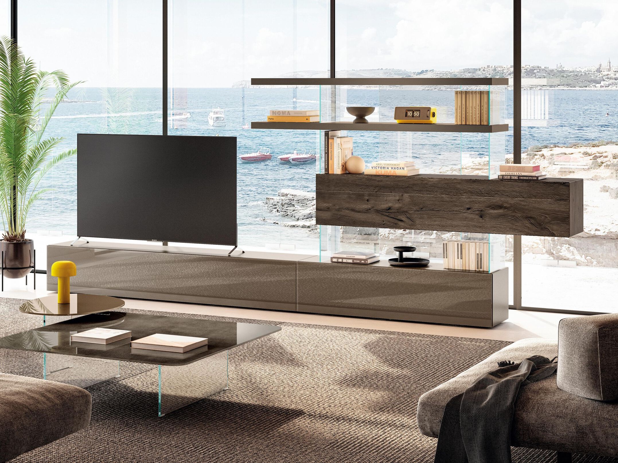 Отдельно стоящая стена из дерева и стекла Lago Air ARCH-00071937