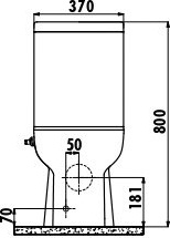 LR360-34CB00E-0001 LARA Унитаз с биде c краном Creavit Lara - Вид №1