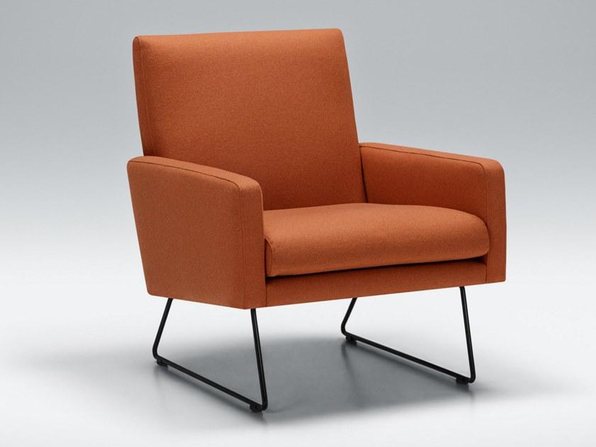 Sits Стеганое кресло-санки из ткани с подлокотниками sun-id-1495796 - Вид №2