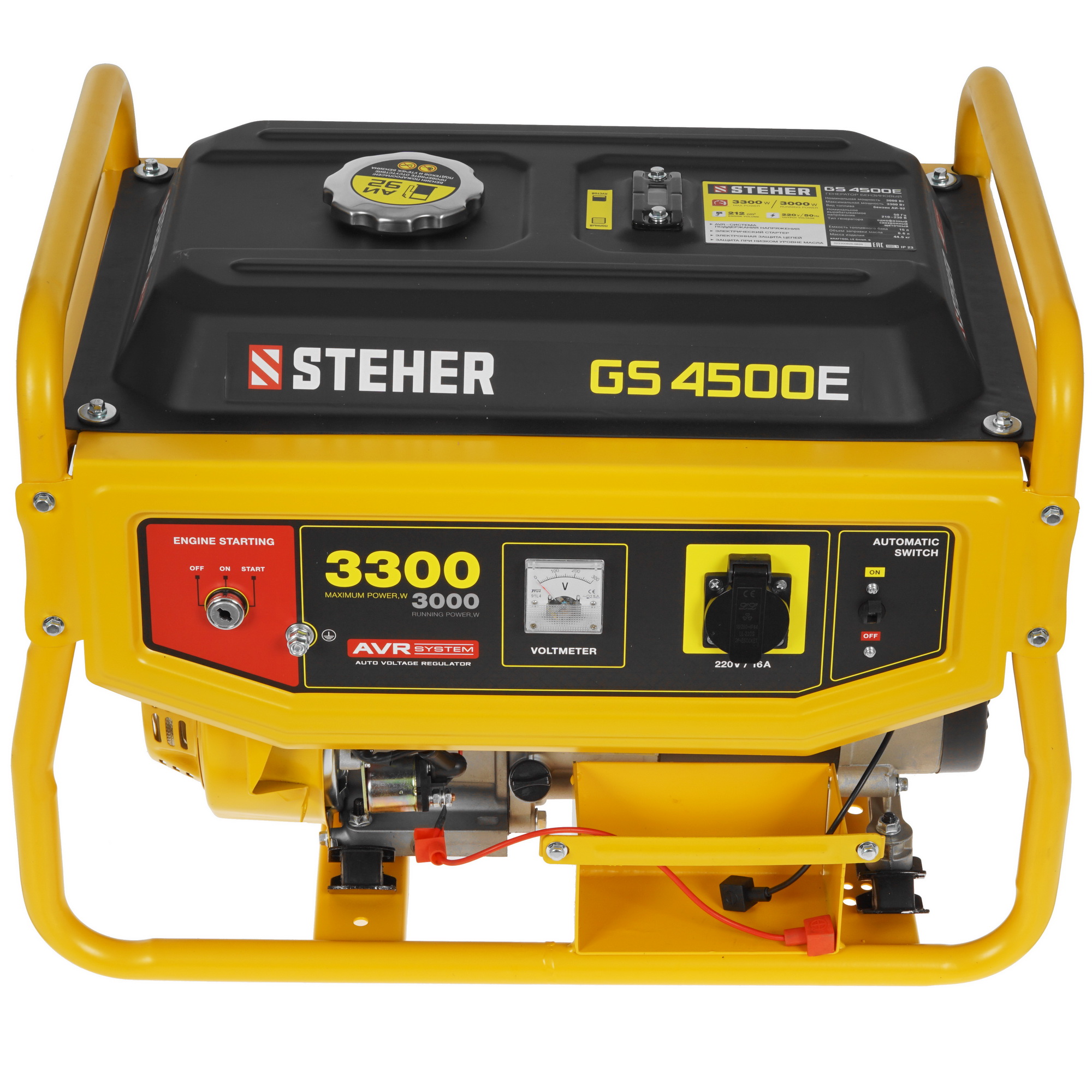 Электрогенератор   бензиновый STEHER GS-4500Е 5307660 STDN-0041627 - Вид №2