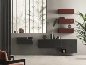 ZANETTE Модульная стенка для хранения из дуба Lei