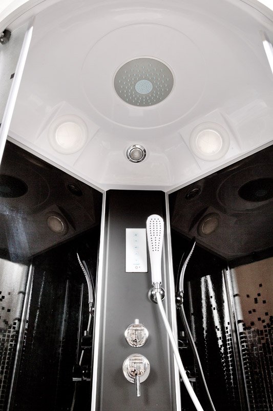 BМ4590 LED с гм. BLACK Душевая кабина DETO Серия ВМ L 890 с гм. и эл. BLACK - Вид №19