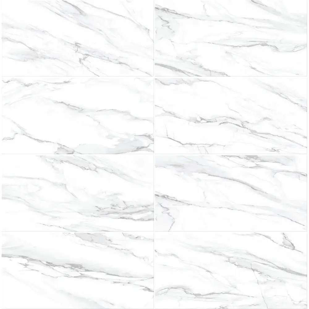 Плитка облицовочная Alma Ceramica Vegas 24.9x50 см 1.245 м² цвет белый 84723445 STLM-2028966 - Вид №1