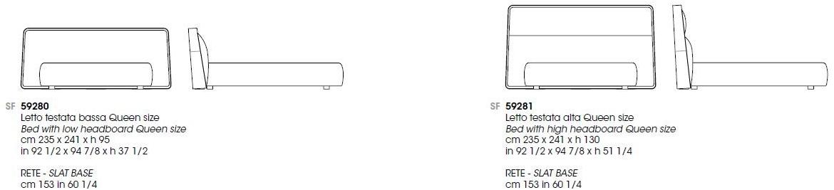 Giorgetti Двуспальная кровать с мягким изголовьем Frame sun-id-1424684 - Вид №6