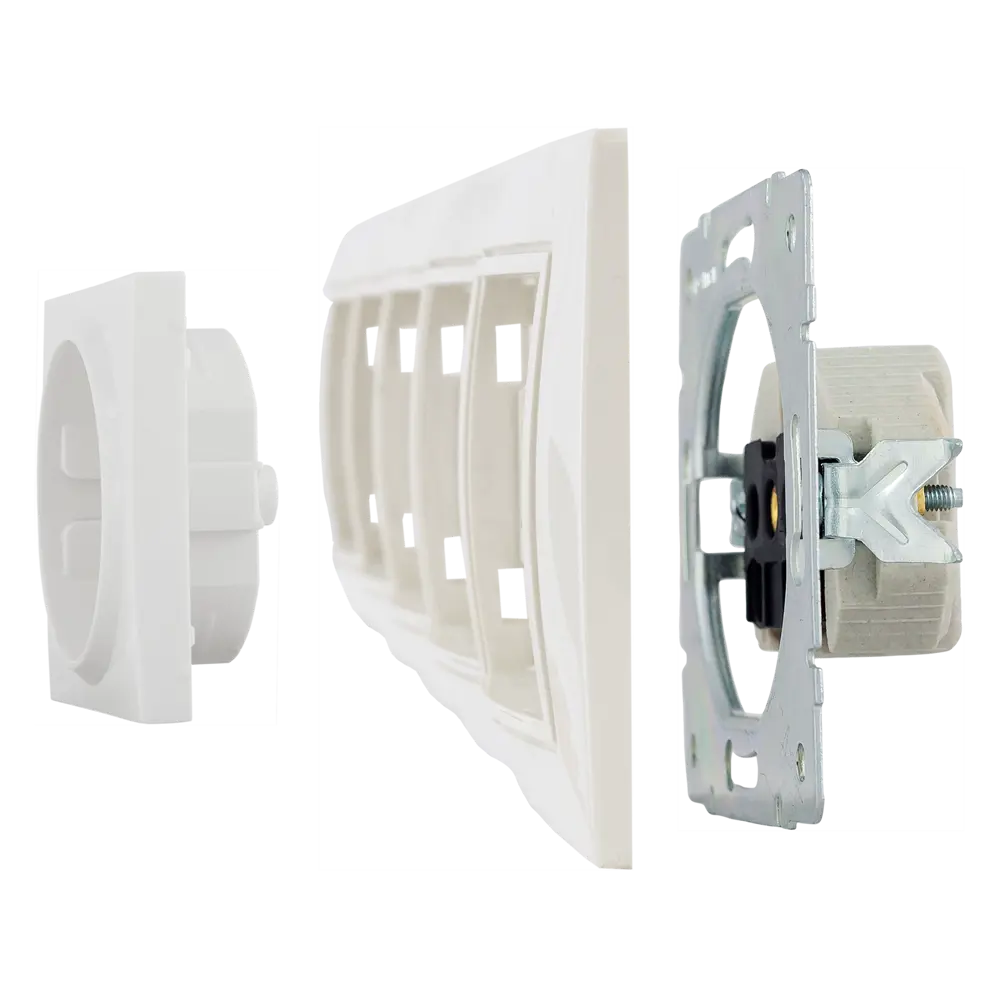 Рамка TDM ELECTRIC Таймыр на 5 розеток в бежевом цвете 85591193 STLM-0064419 - Вид №3