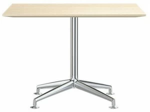 Brunner Квадратный стол для переговоров из алюминия и дерева Fina
