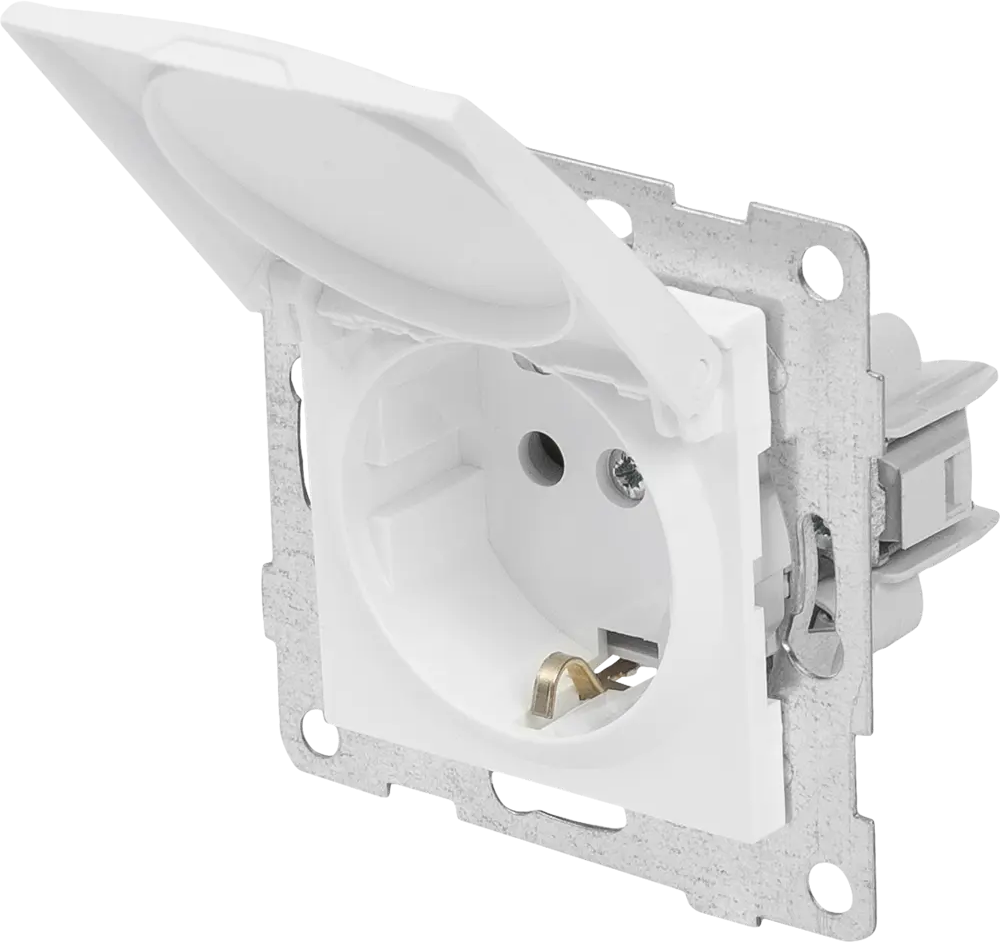 Встраиваемая розетка GUSI Electric с защитой IP44 и заземлением 84695689