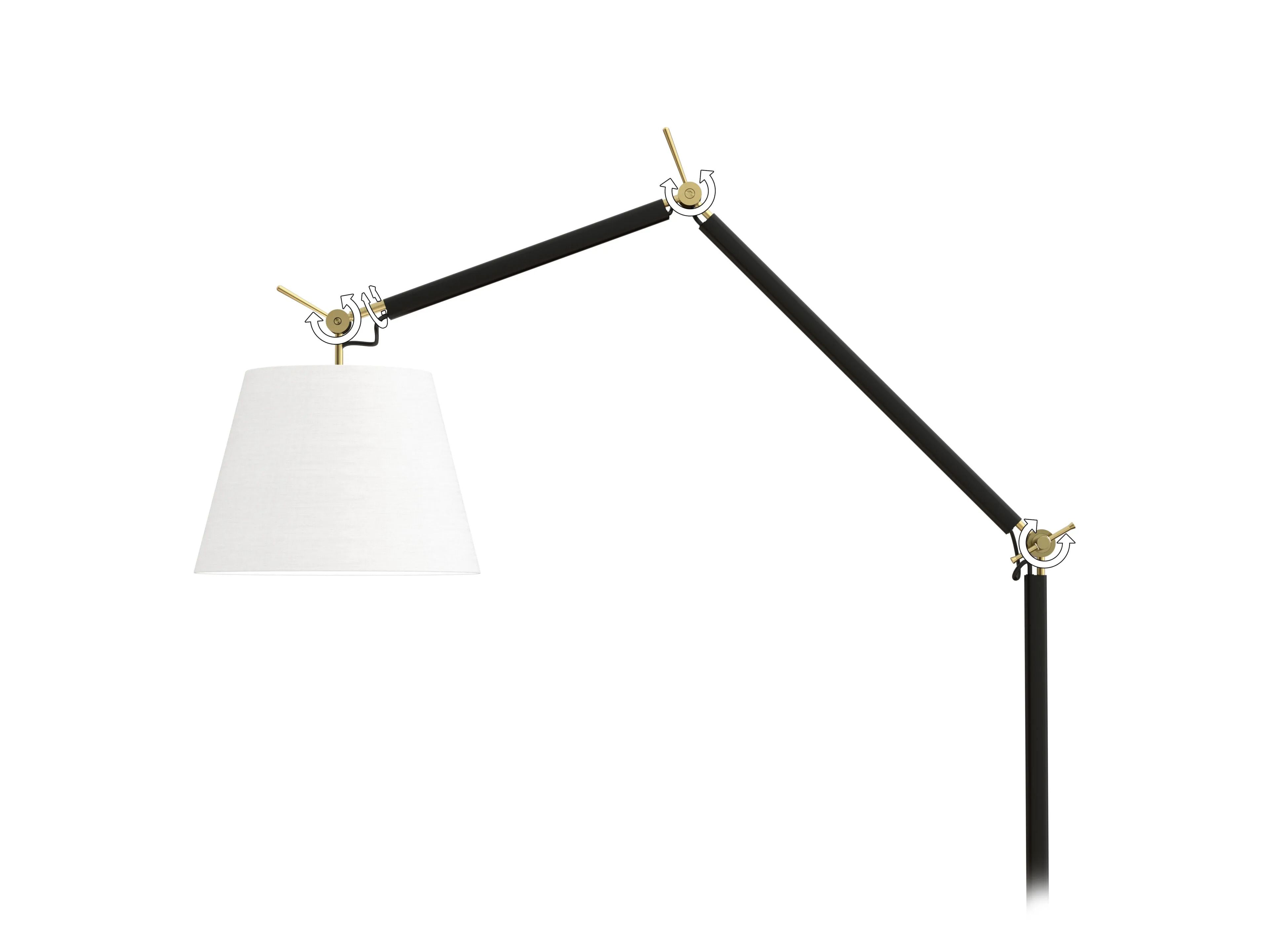 Металлический торшер с гибкой рукояткой Valaisin Grönlund Visual ARCH-00049516 - Вид №3