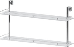 066 Полка с ограничителем 70 см двойная (стекло) ELL FBS Ellea