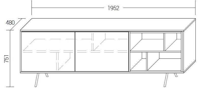 Dall'Agnese Комод деревянный модульный с распашными дверцами Code sun-id-1430876 - Вид №1