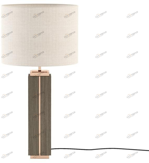 Laskasas Настольная лампа с прямым и отраженным светом из дерева Jack Lka26