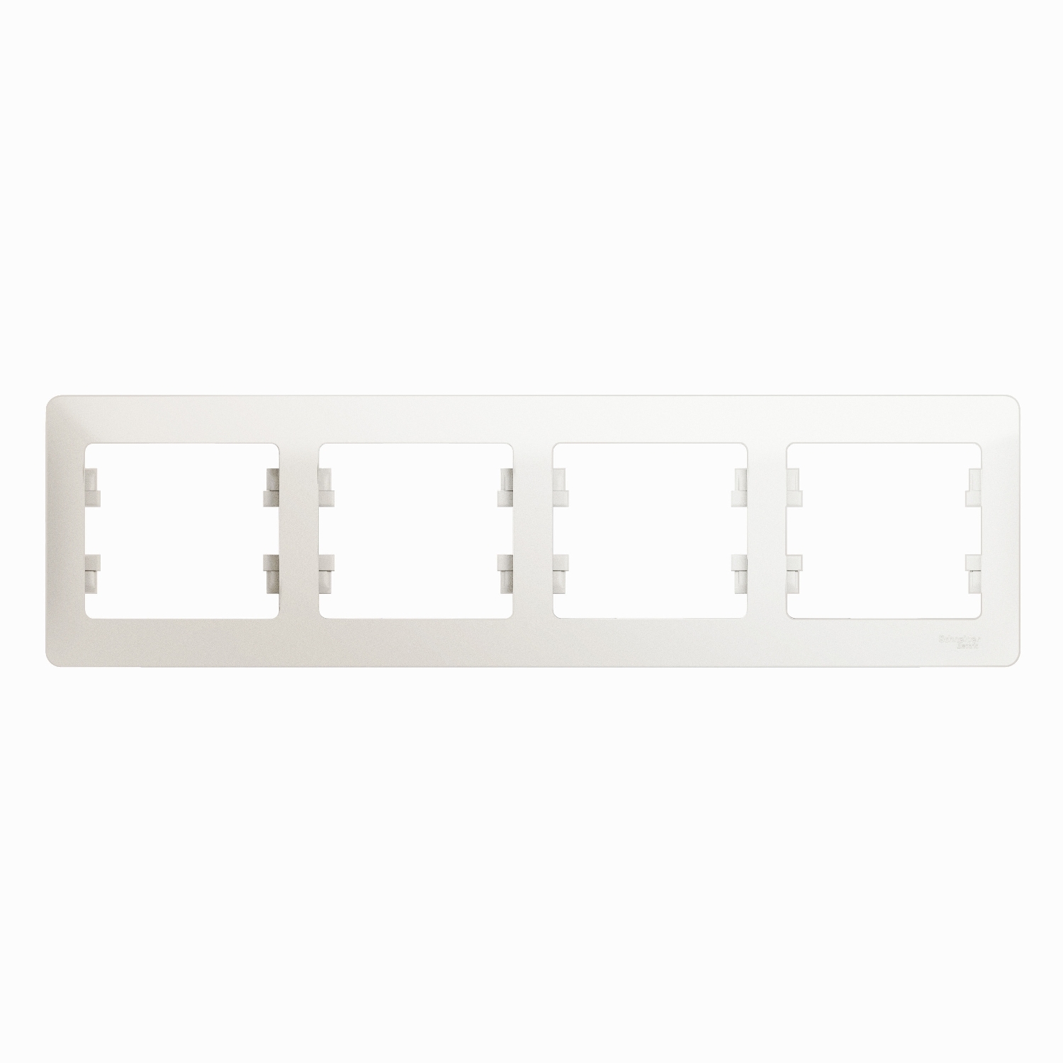 GSL000604 Рамка 4 поста , горизонтальная, перламутр Schneider Electric Glossa 
