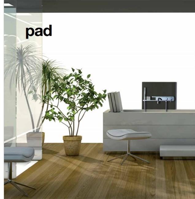 Paini Pad PDCR100B0 смеситель для ванны с аксессуаром - Вид №3