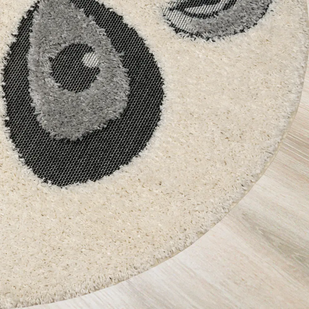 Ковер полипропилен Richie 15522/966 ø120 см цвет белый 82410307 STLM-2052662 BALTA RUGS  - Вид №1