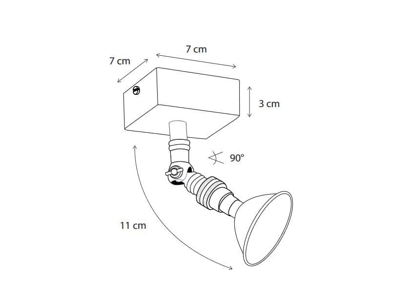 Поворотный латунный прожектор Authentage Lighting Marron ARCH-00115797 - Вид №1