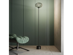 Напольная лампа из дутого стекла