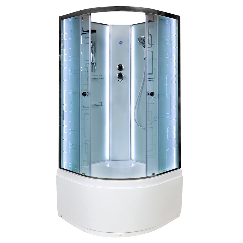 ЕМ2712 R с электрикой (эл.) Душевая кабина DETO Серия ЕМ ЕМ4580 N LED