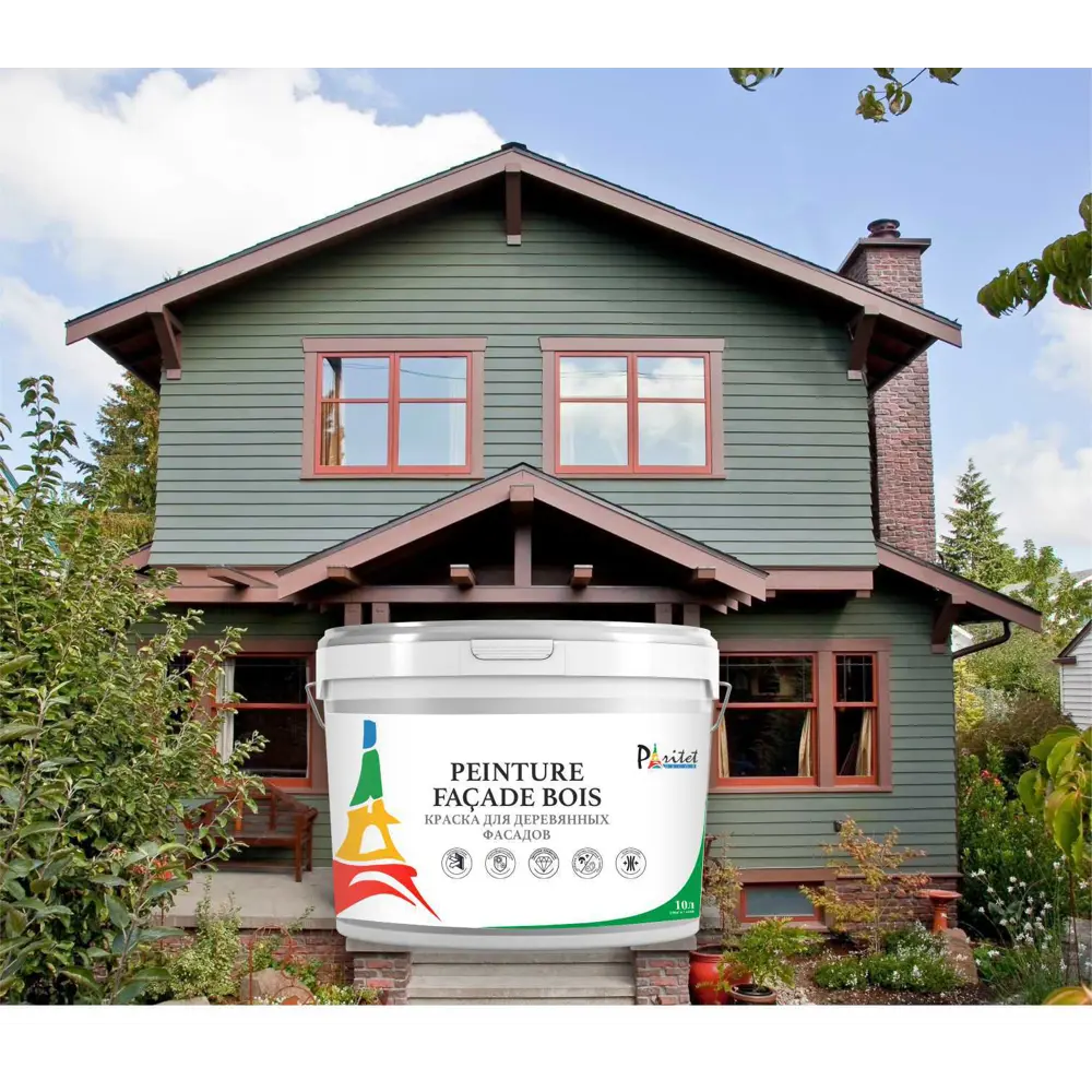 Краска для деревянных фасадов Paritet матовая цвет белый база A 2.5 л STLM-2199248 - Вид №7