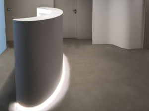 Banco reception in Corian®