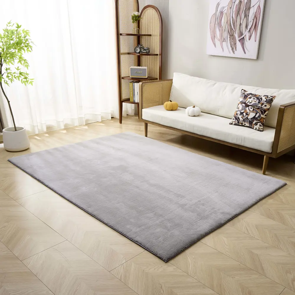 Ковер Cashmere 160x230 см полиэстер XMR-03 цвет светло-серый 89389016 STLM-2083703 Santreyd 