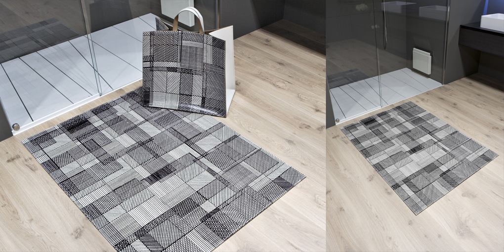 Коврик для ванной GRID90 Antonio Lupi TAPPETI с декором Antoniolupi - Вид №1