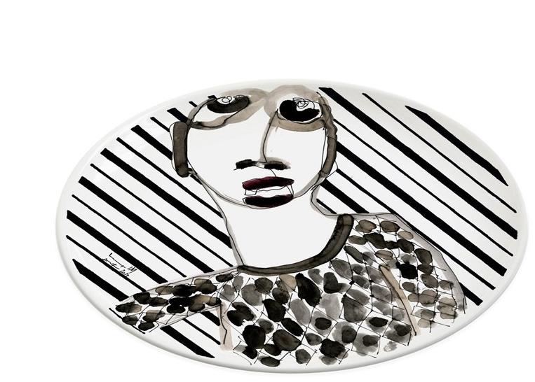 Kiasmo Керамическая тарелка Portrait K+mp1 - Вид №1