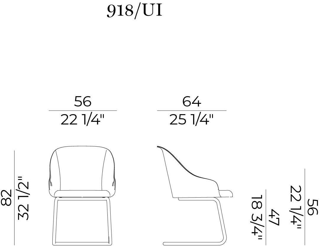 Potocco Кресло консольное, обитое тканью, с подлокотниками Lyz 918 ui - Вид №2